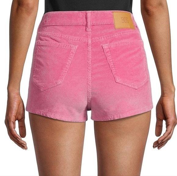 New BDG Urban Outfitters Corduroy Shorts Hot Pink Shorts Size 32 Bubblegum Pink - Picture 2 of 10